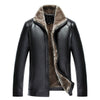 2019 New Fashion Autumn Male Leather Jacket Black Brown Mens Stand Collar Coats Leather Biker Jackets Motorcycle Leather Jacket